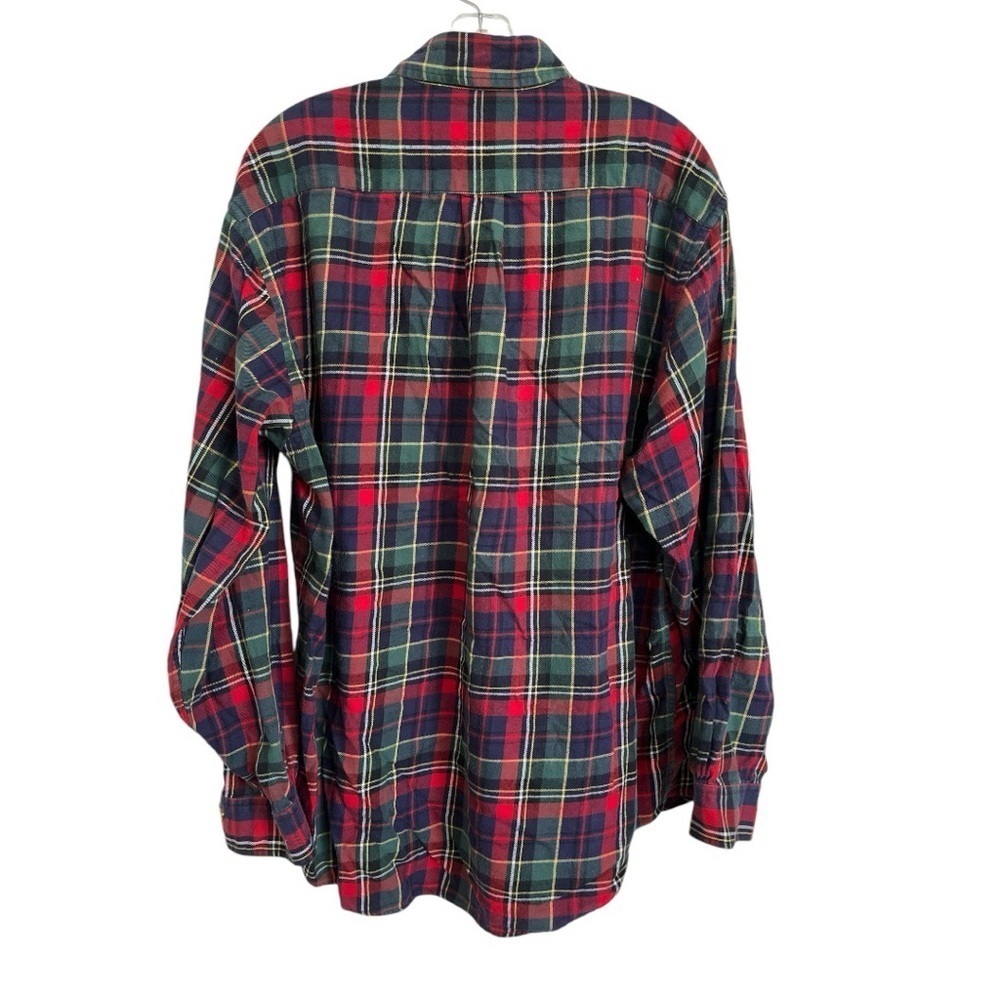 Brooks Brothers 100% cotton flannel button down size L EUC B-8 - Picture 4 of 6